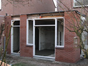 Het metselwerk is klaar